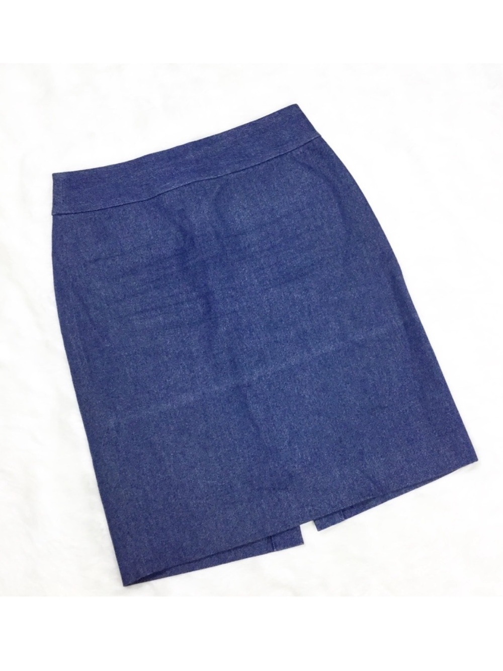 NWT Banana Republic Sloan Chambray Denim Blue Pencil Skirt   Sz 00P